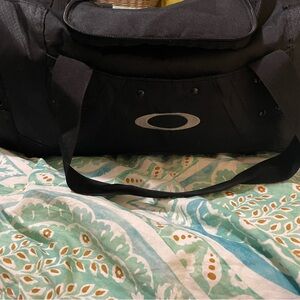 Oakley Black Sports Duffel Bag with strap